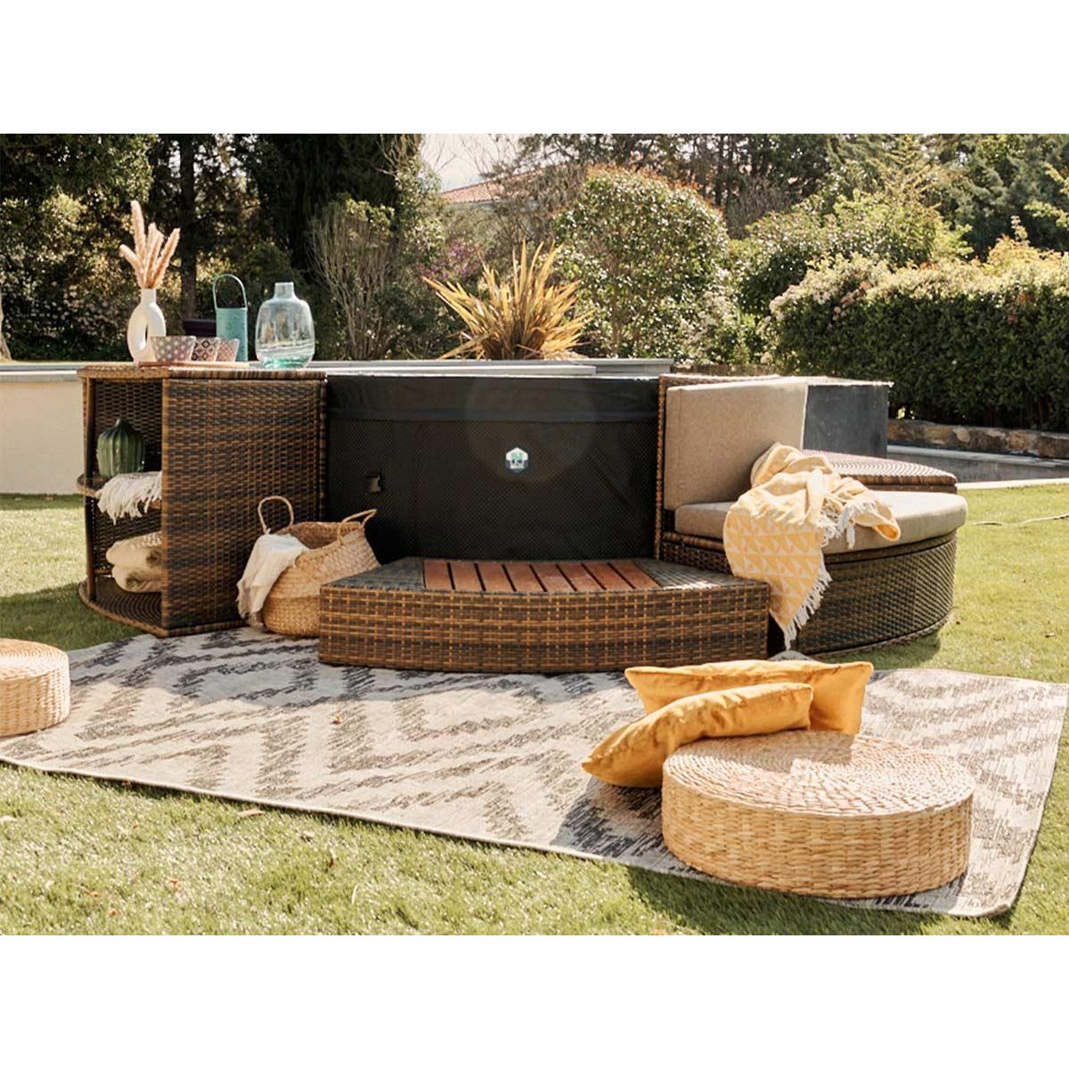 Netspa Spa portable semi-rigide Vita rond Bulles 4 places - Netspa