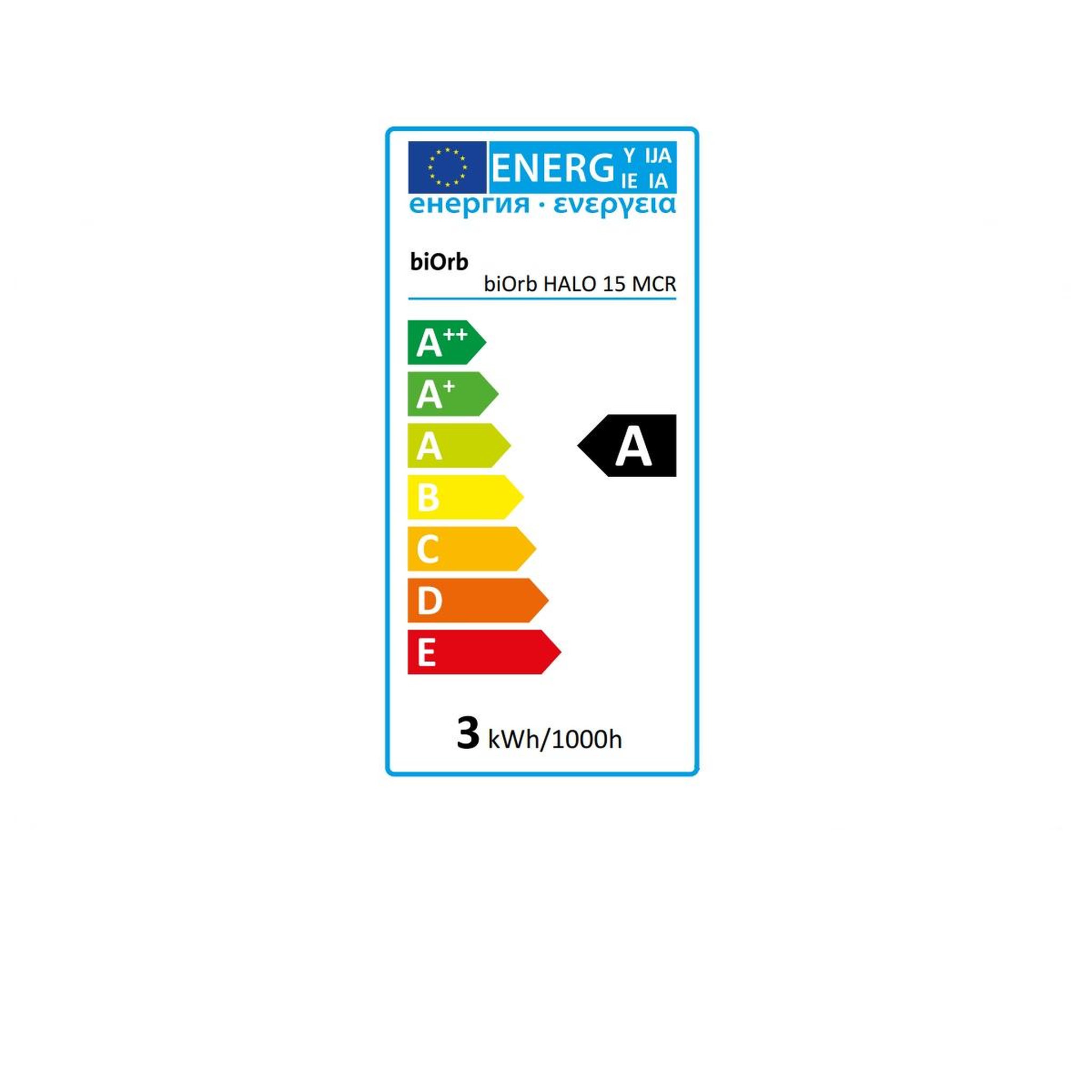 Voir la diapositive 2 : Oase Aquarium décoratif 15l blanc - halo 15 mcr white