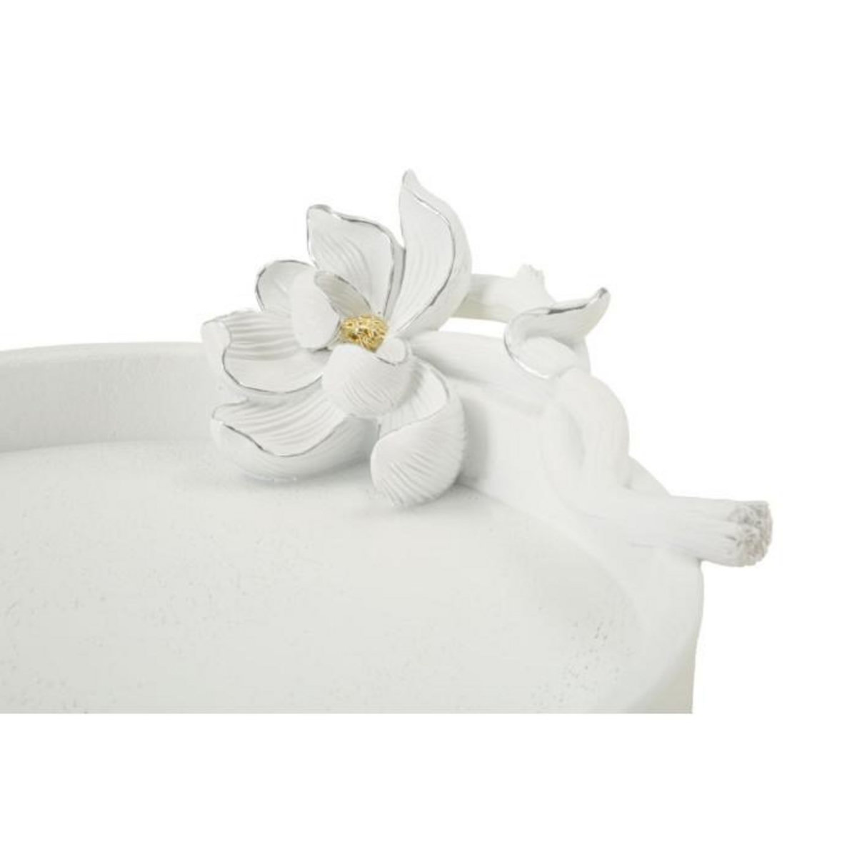 Paris Prix Vide-Poche Déco en Résine  Magnolia  24cm Blanc