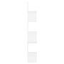 Voir la diapositive 3 : VIDAXL Etagere d'angle murale Blanc 20x20x127,5 cm bois d'ingenierie