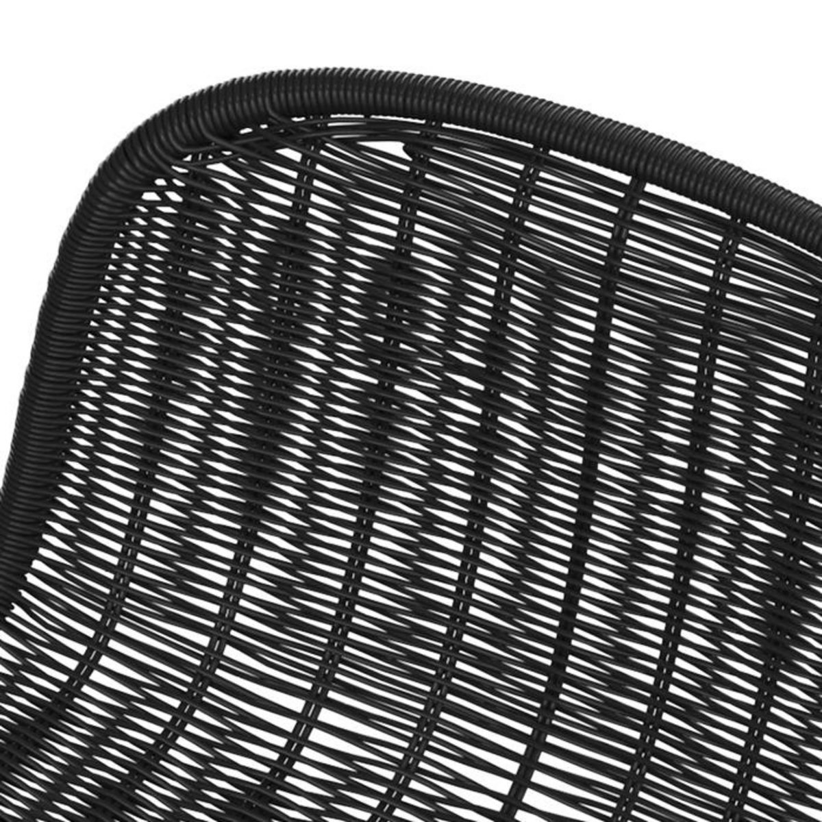 Rendez vous déco Lot de 2 chaises de bar 76 cm en résine tressée marron - Jigani