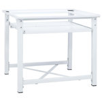 VIDAXL Socle pour machine a laver avec etagere coulissante Blanc