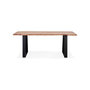 Voir la diapositive 2 : Paris Prix Table de Repas  Azimato  200cm Naturel & Noir