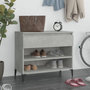 Voir la diapositive 1 : VIDAXL Armoire a chaussures Gris beton 70x36x60 cm Bois d'ingenierie