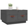 Voir la diapositive 4 : VIDAXL Table basse Gris 60x53x35 cm Bois massif de pin