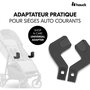 Voir la diapositive 2 : HAUCK Adaptateurs universels cosy - HAUCK - Pour poussette SHOP N CARE - Noir