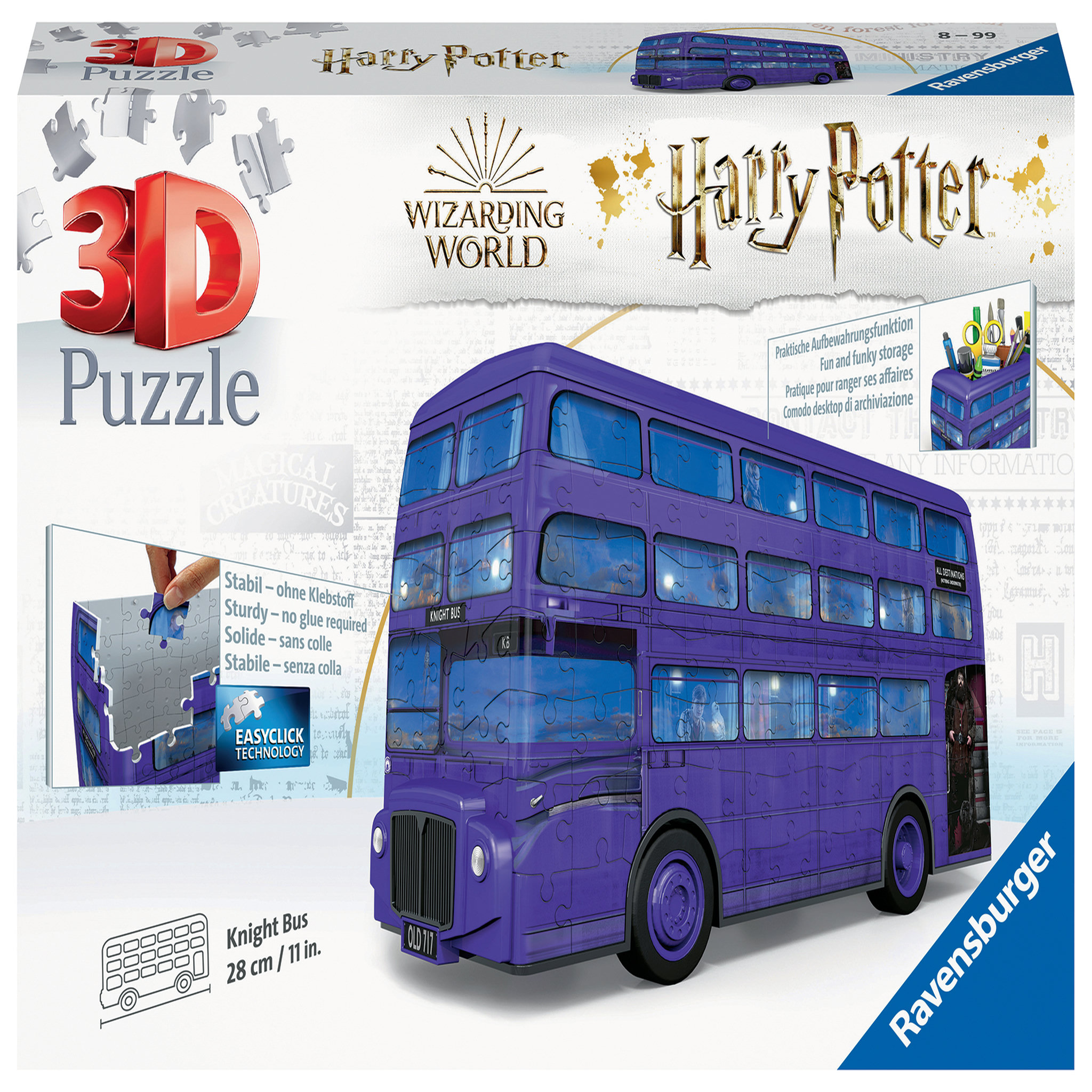 RAVENSBURGER Puzzle 3D 216 pièces Magicobus Harry Potter