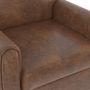 Voir la diapositive 6 : ID MARKET Fauteuil CLUB vintage GASTON marron foncé effet vieilli