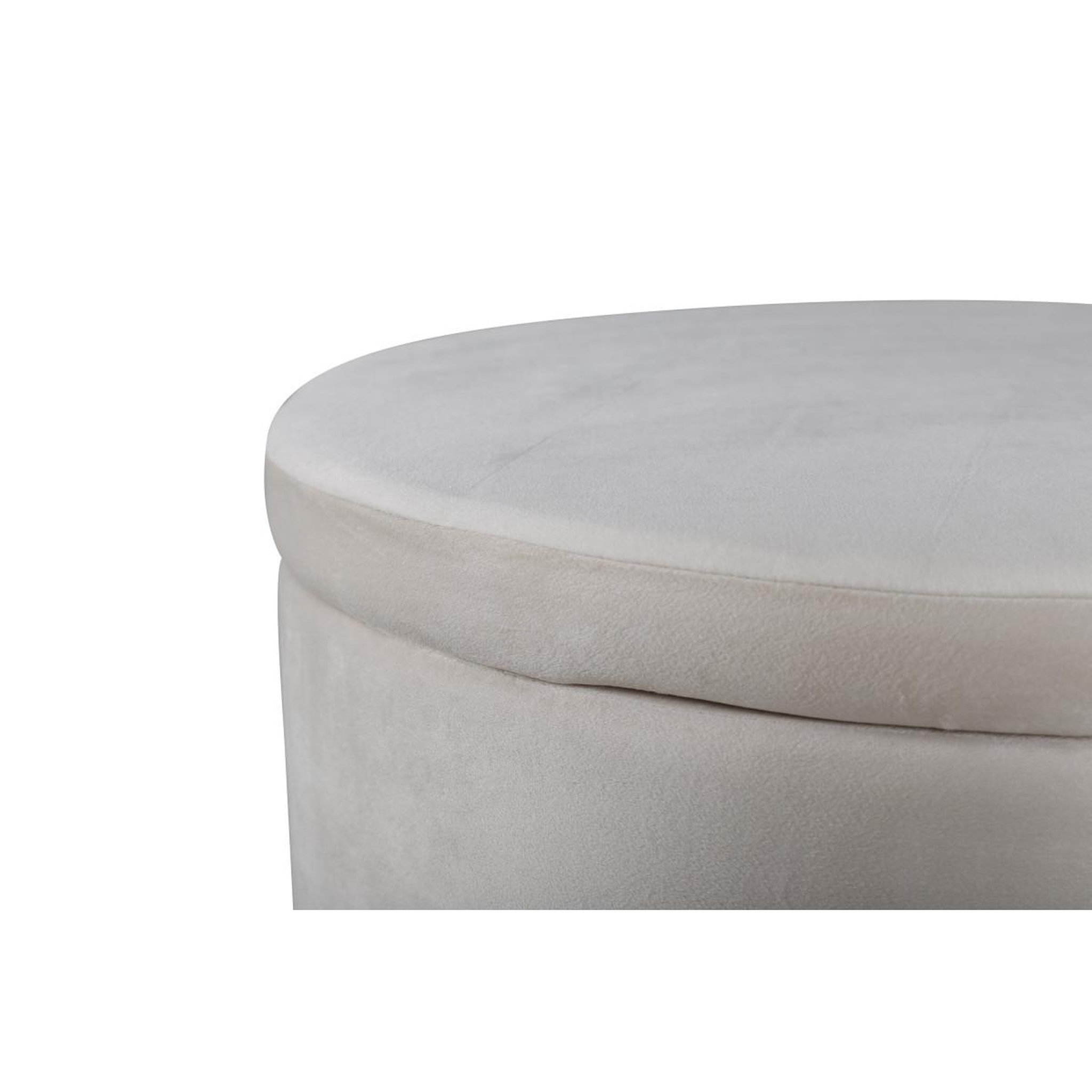 Voir la diapositive 5 : Paris Prix Pouf coffre en velours  dunken  51cm beige
