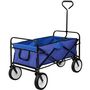 Voir la diapositive 3 : tectake Chariot de jardin et de transport pliable bleu