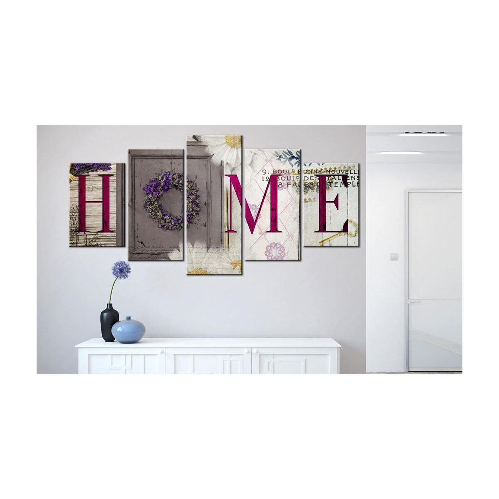 Voir la diapositive 2 : Paris Prix Tableau Imprimé  Welcome Home