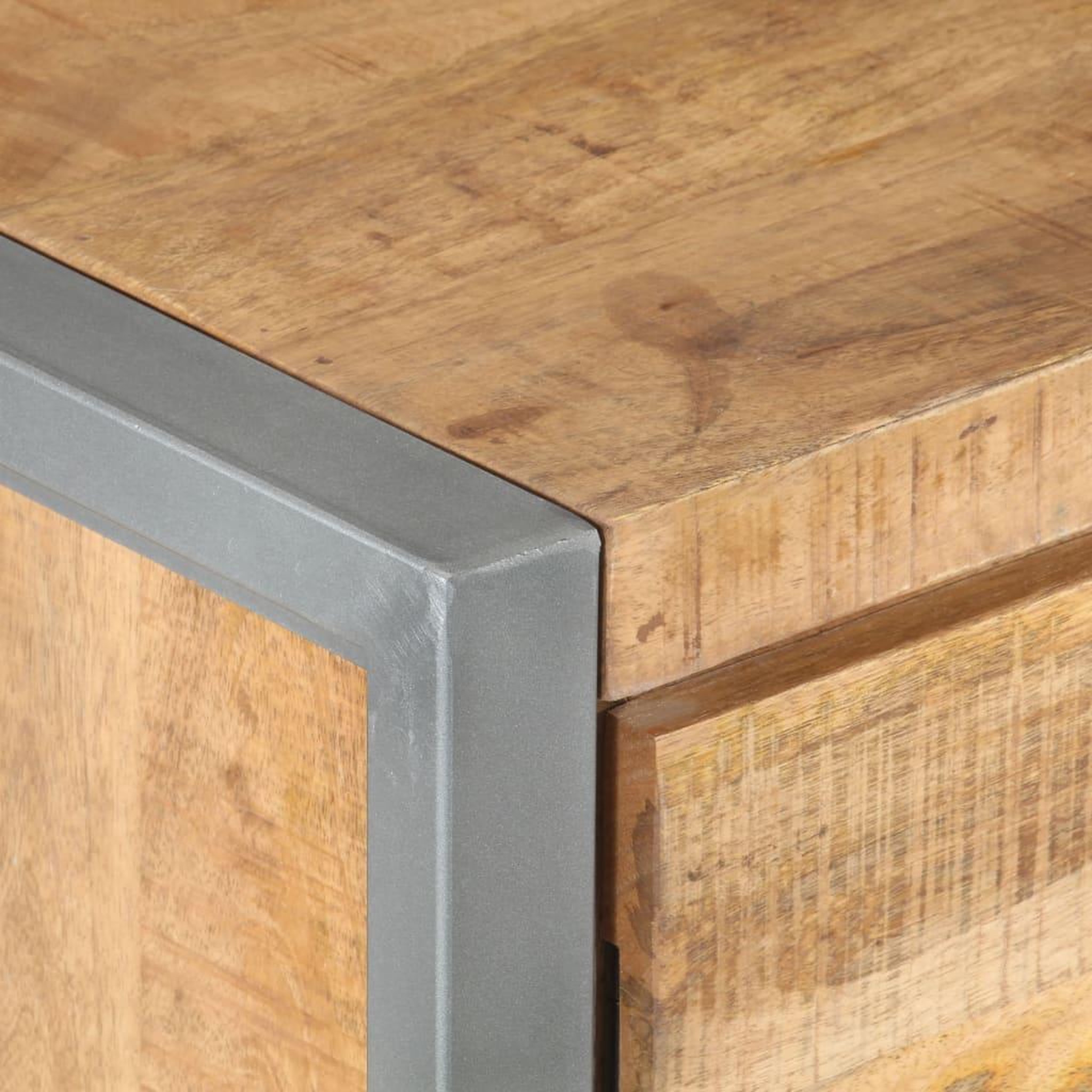 Voir la diapositive 5 : VIDAXL Table de chevet 40x30x50 cm Bois de manguier brut