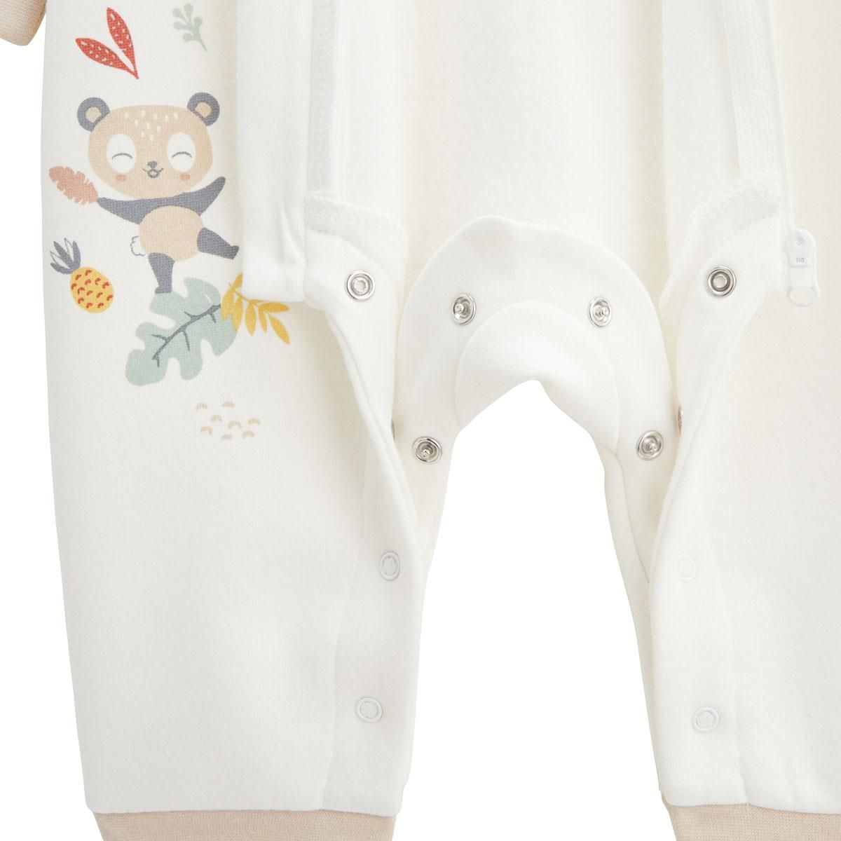 Petit Béguin Combinaison bébé en molleton et chaussons Baby Panda