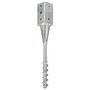 Voir la diapositive 2 : VIDAXL Piquets au sol 2 pcs Argente 10x10x57 cm Acier galvanise