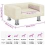 Voir la diapositive 6 : VIDAXL Lit pour chien creme 50x40x26,5 cm velours