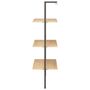 Voir la diapositive 4 : VIDAXL Etagere inclinee 3 niveaux Marron clair et noir 64x35x120,5 cm