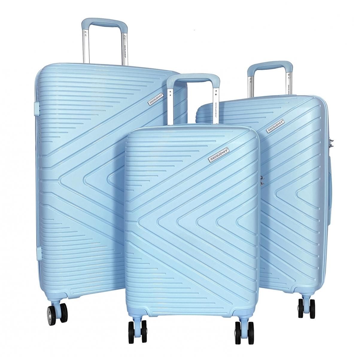 David Jones Lot 3 valises rigides dont 1 valise cabine TSA