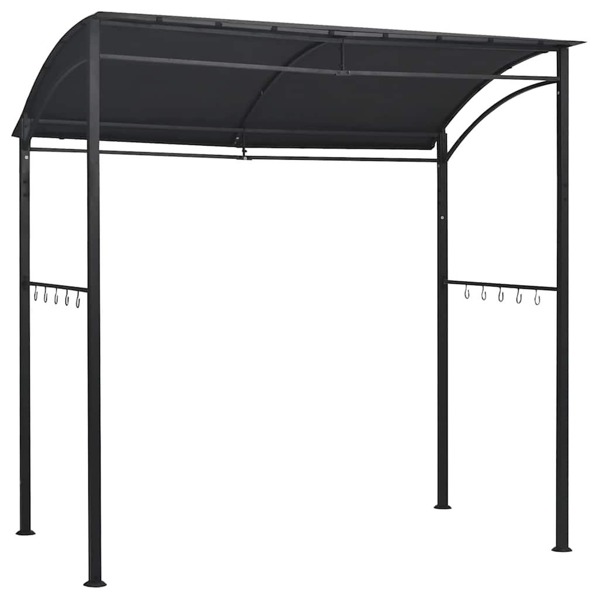 Voir la diapositive 2 : VIDAXL Belvedere de barbecue 215x150x220 cm anthracite acier
