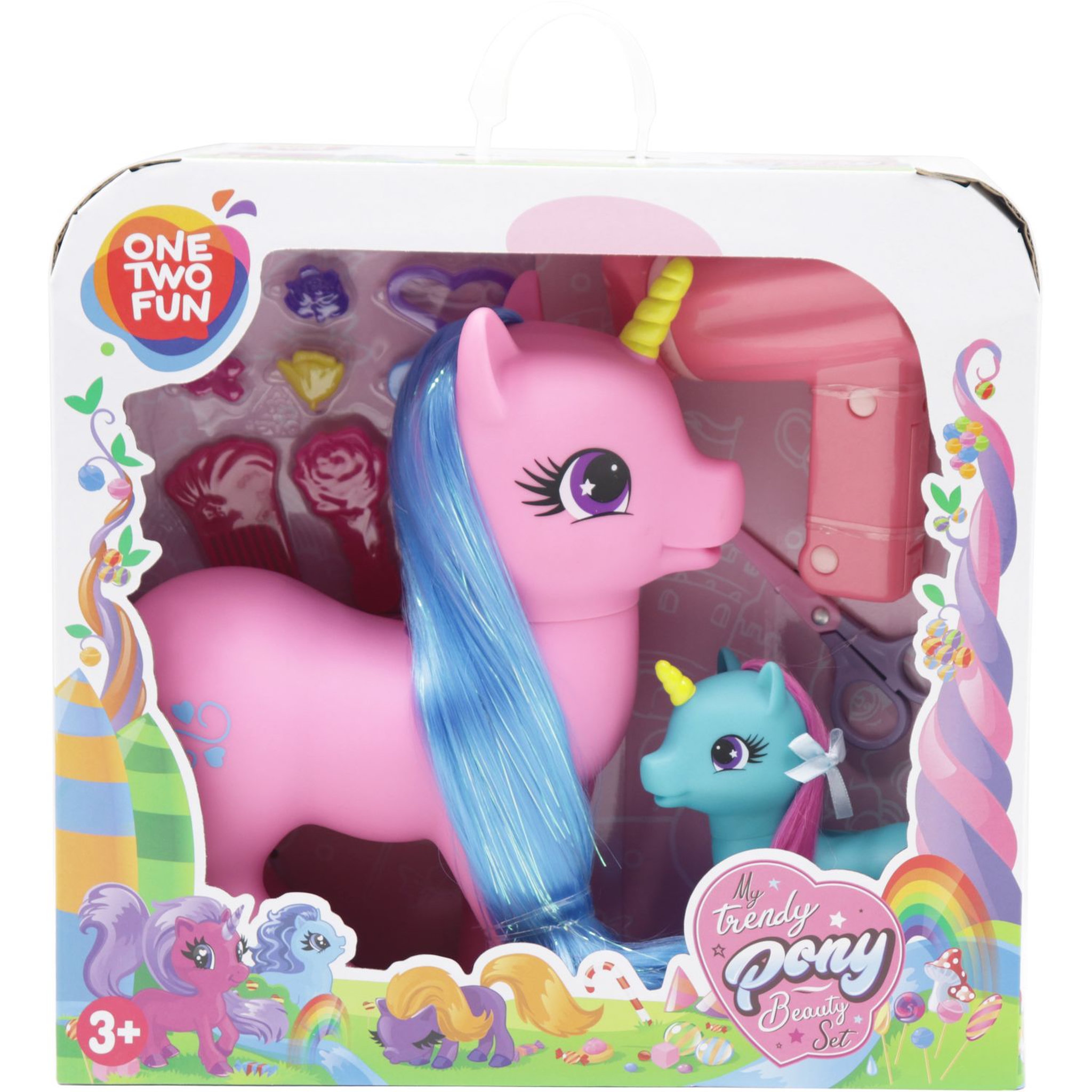 Voir la diapositive 2 : One Two Fun Coffret de beauté licorne rose