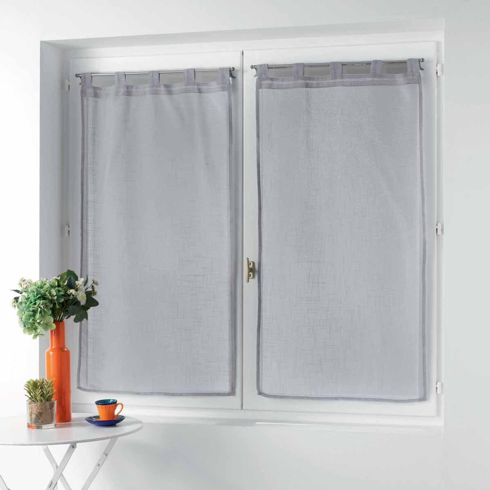 Douceur d'Intérieur Paire de voilages  zazy  60x160cm gris