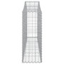 Voir la diapositive 4 : VIDAXL Panier de gabions arque 200x30x80/100 cm Fer galvanise