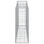 Voir la diapositive 4 : VIDAXL Panier de gabions arque 200x30x80/100 cm Fer galvanise