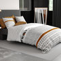Voir la diapositive 1 : ATELIER DU COTON Parure housse de couette 100%coton 57fils louxor