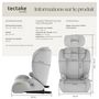 Voir la diapositive 6 : tectake Siège auto norme i-size et base isofix avec protection contre les chocs latéraux gris clair