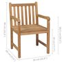 Voir la diapositive 6 : VIDAXL Chaises d'exterieur lot de 8 Bois de teck solide