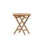 Voir la diapositive 3 : Paris Prix Table de Jardin Ronde en Teck  Kenya  70cm Naturel