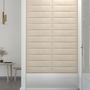 Voir la diapositive 4 : VIDAXL Panneaux muraux 12 pcs Creme 60x15 cm Velours 1,08 m²