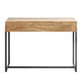 Voir la diapositive 3 : Paris Prix Console 2 Tiroirs  Sphera  100cm Naturel & Noir