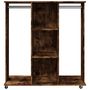 Voir la diapositive 4 : VIDAXL Garde-robe avec roues chene fume 102x38x110cm bois d'ingenierie
