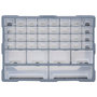Voir la diapositive 3 : VIDAXL Organisateur multi-tiroirs avec 38 tiroirs 52x16x37,5 cm