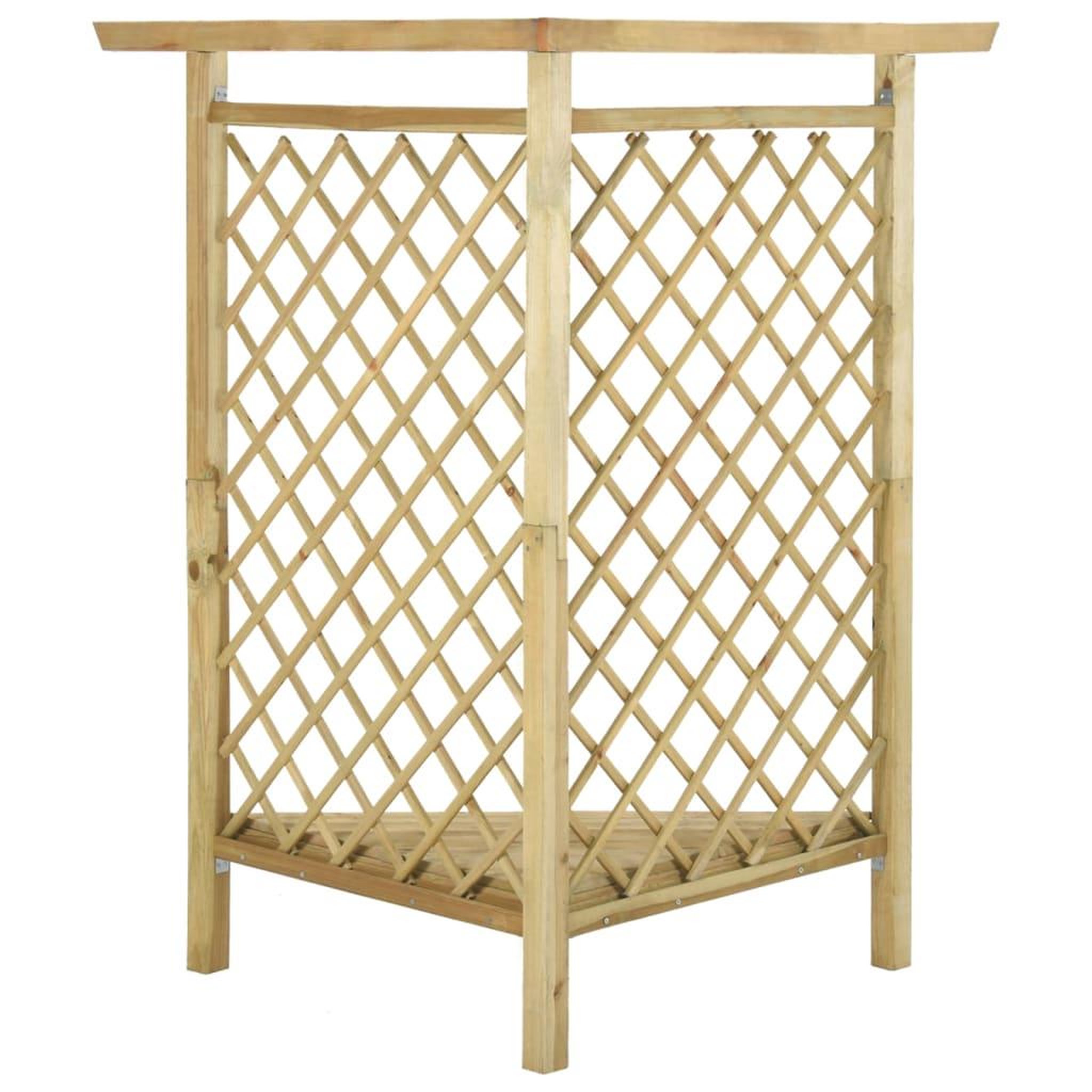 Voir la diapositive 4 : VIDAXL Pergola d'angle avec banc 166x81x174 cm bois de pin impregne