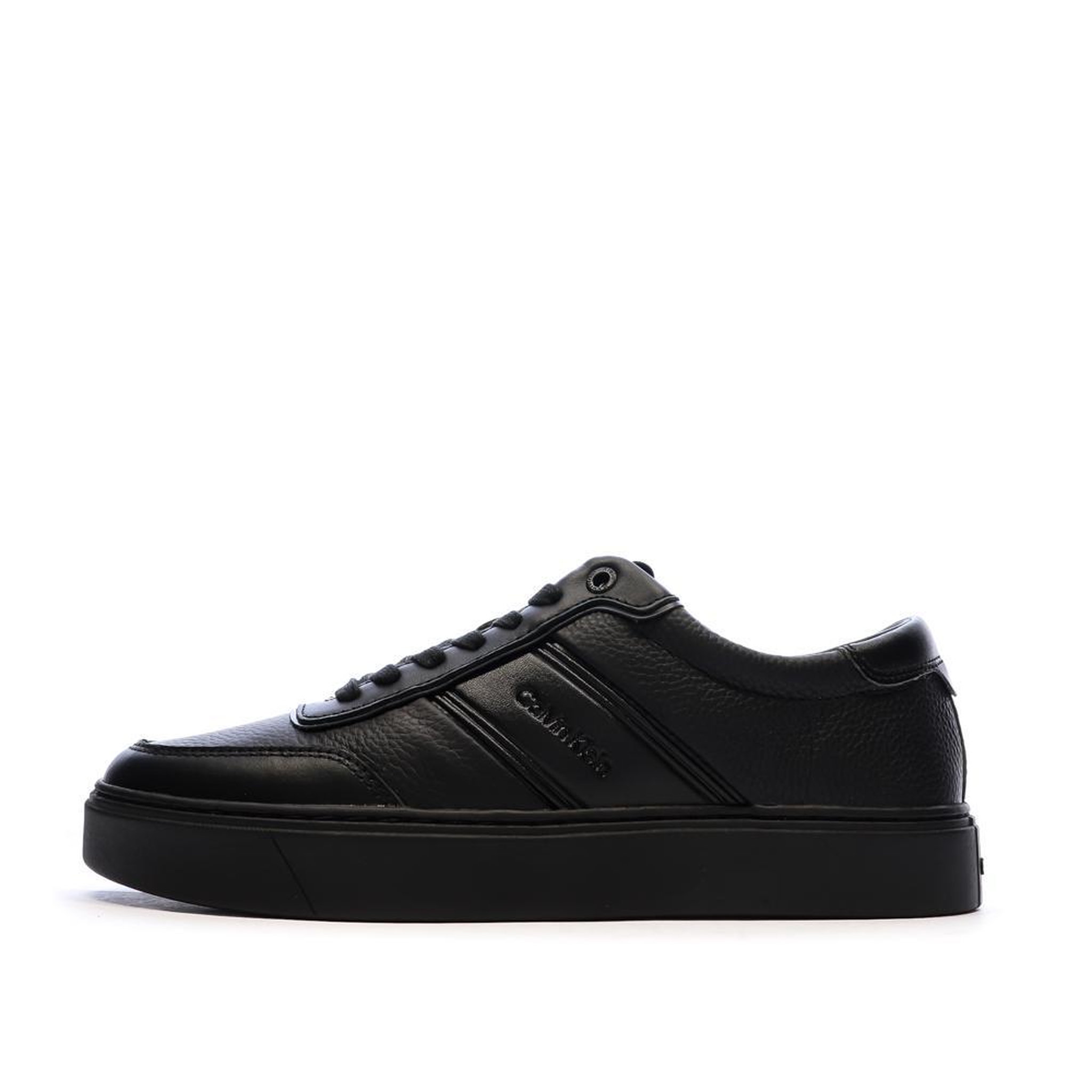 Voir la diapositive 1 : CALVIN KLEIN JEANS Baskets Noires Homme Calvin Klein Jeans Clean