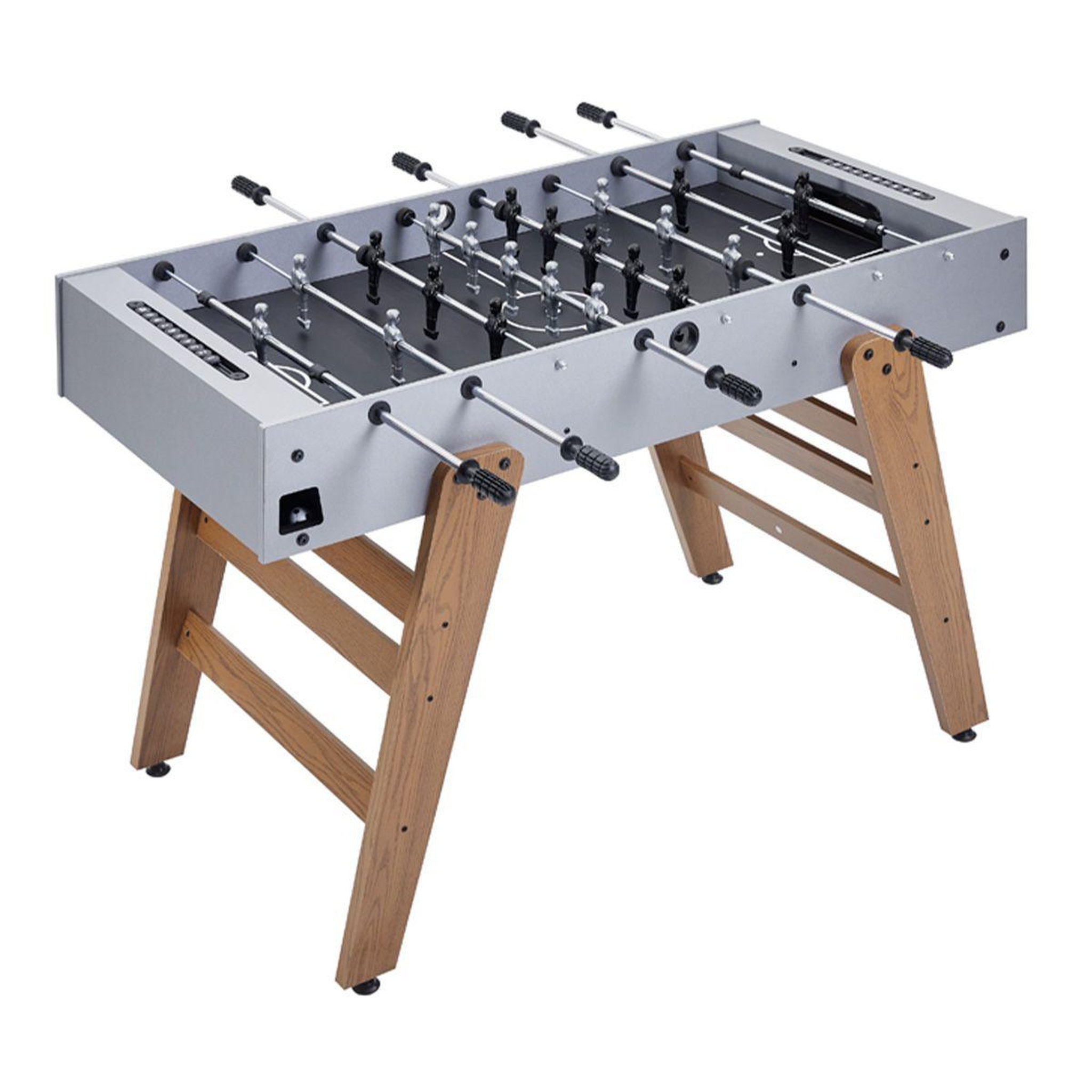 Voir la diapositive 2 : DE FAUGERES Baby foot  rabio  122cm gris & naturel