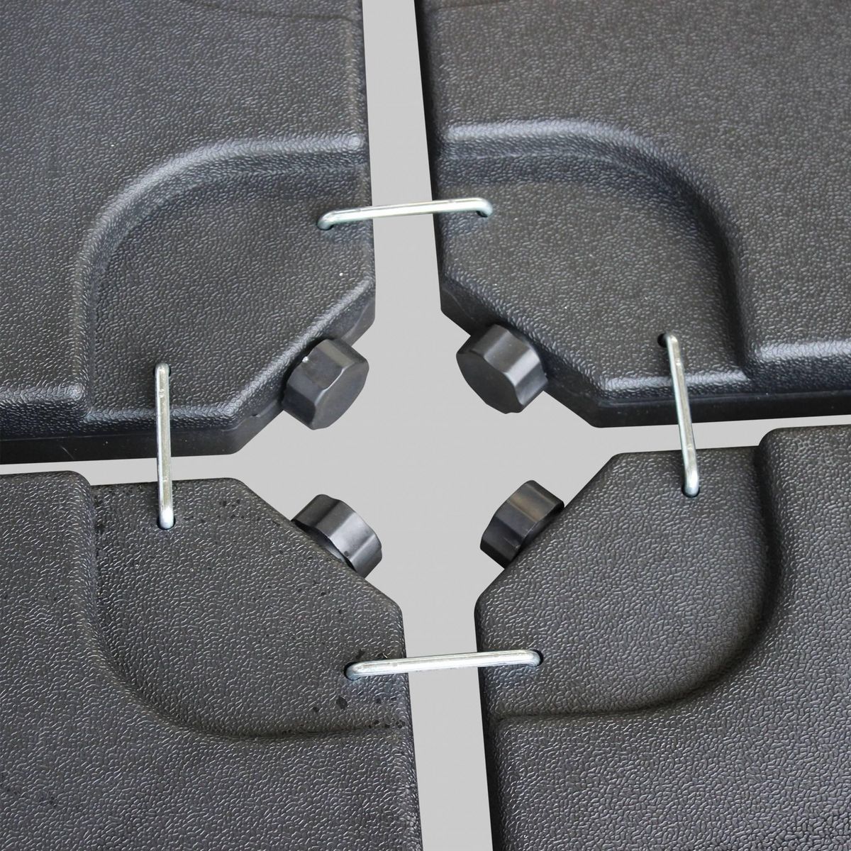 SWEEEK Dalle pour parasol à lester - 50x50cm pieds. socle poids pour fixer votre parasol