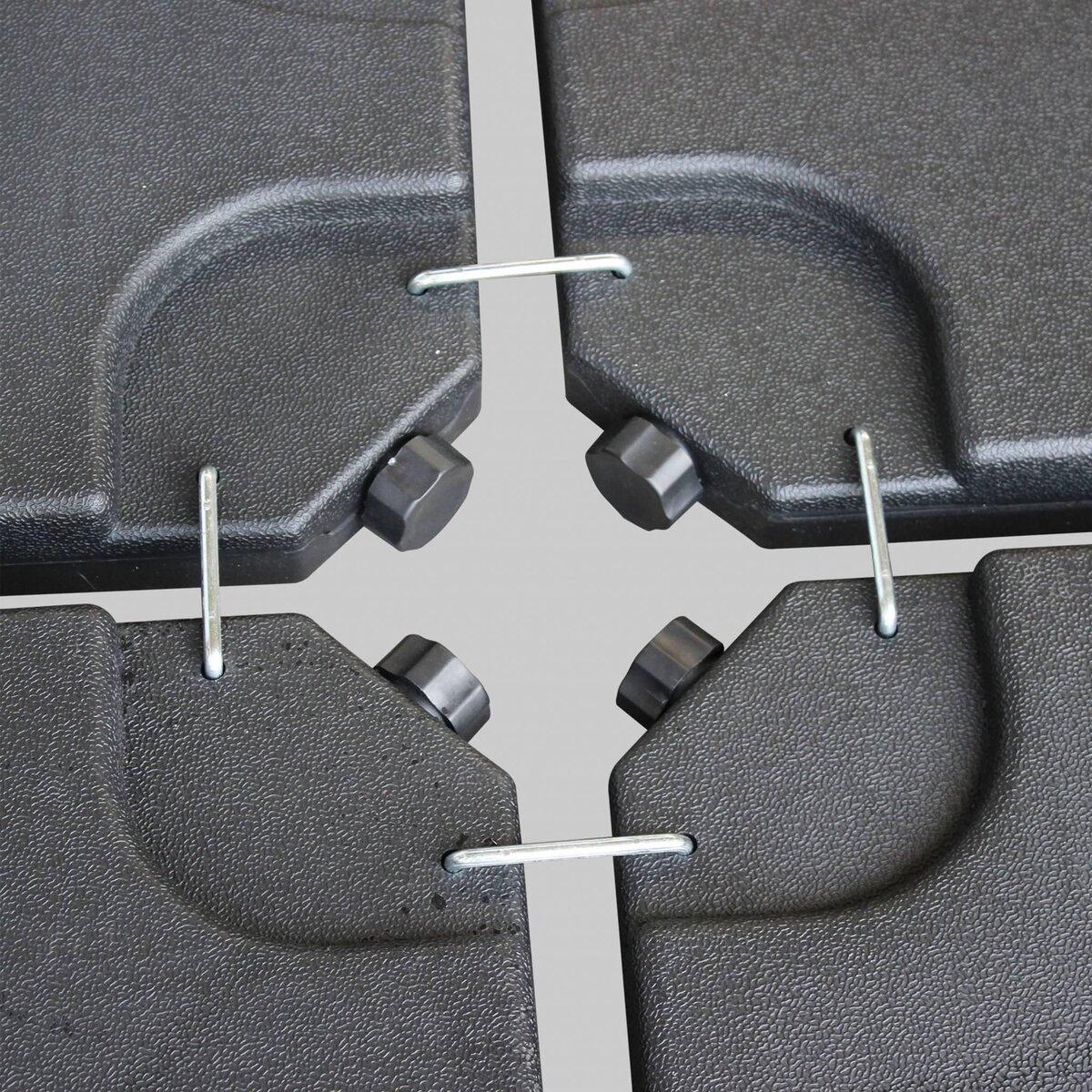 SWEEEK Dalle pour parasol à lester - 50x50cm pieds. socle poids pour fixer votre parasol