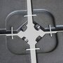 Voir la diapositive 3 : SWEEEK Dalle pour parasol à lester - 50x50cm pieds. socle poids pour fixer votre parasol