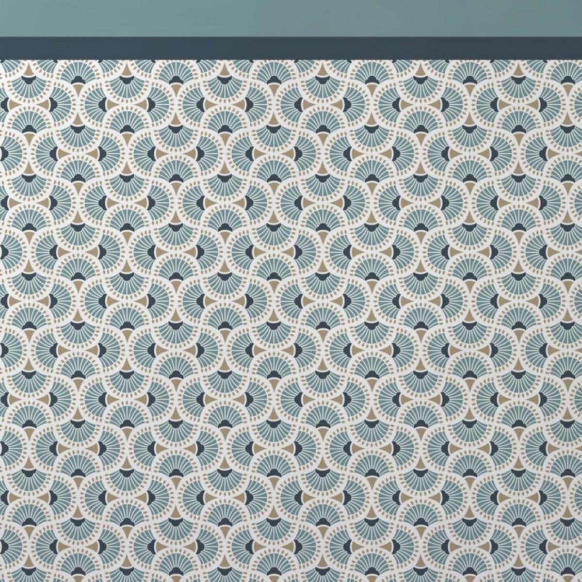 Dourev Housse de couette 240x220 BLUE + 2 taies 100% coton