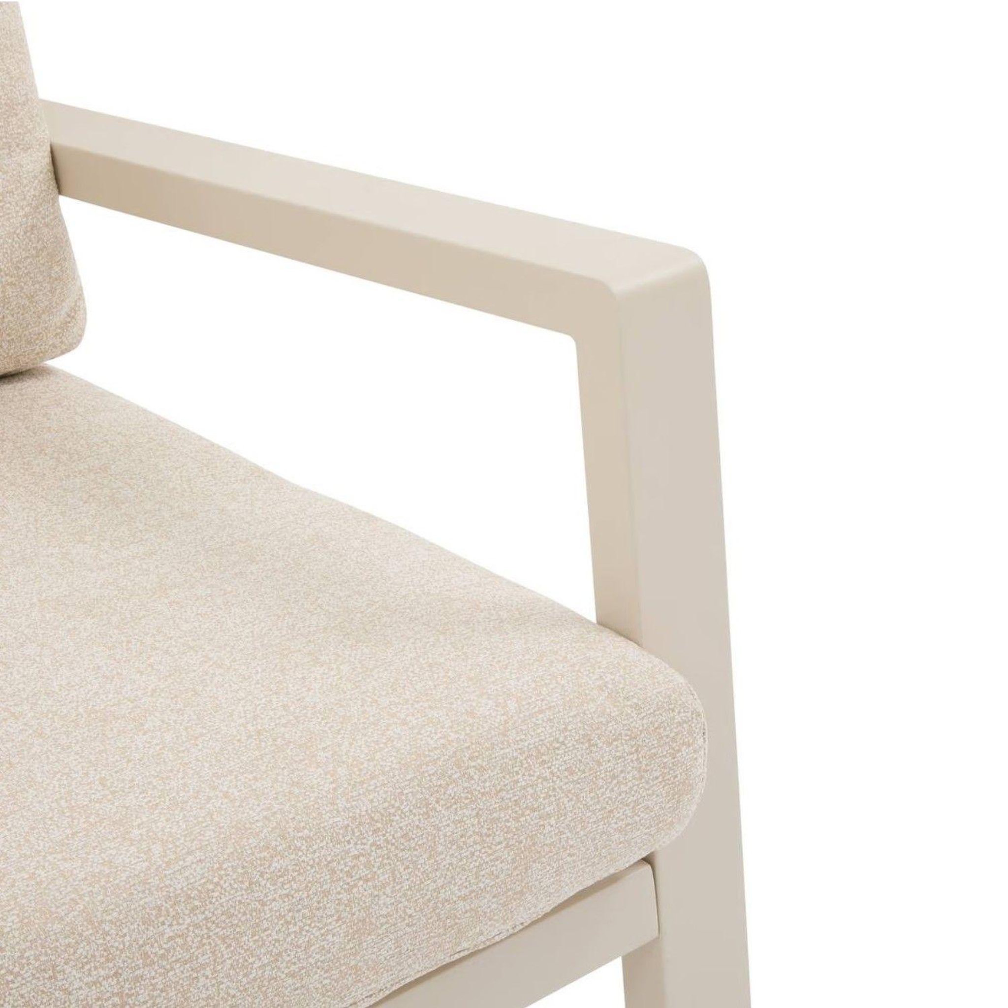 Voir la diapositive 4 : HESPERIDE Canapé de jardin en aluminium 2 places luzane - argile