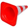 Voir la diapositive 5 : VIDAXL Cone de signalisation reflechissant 10 pcs 50 cm Rouge et blanc