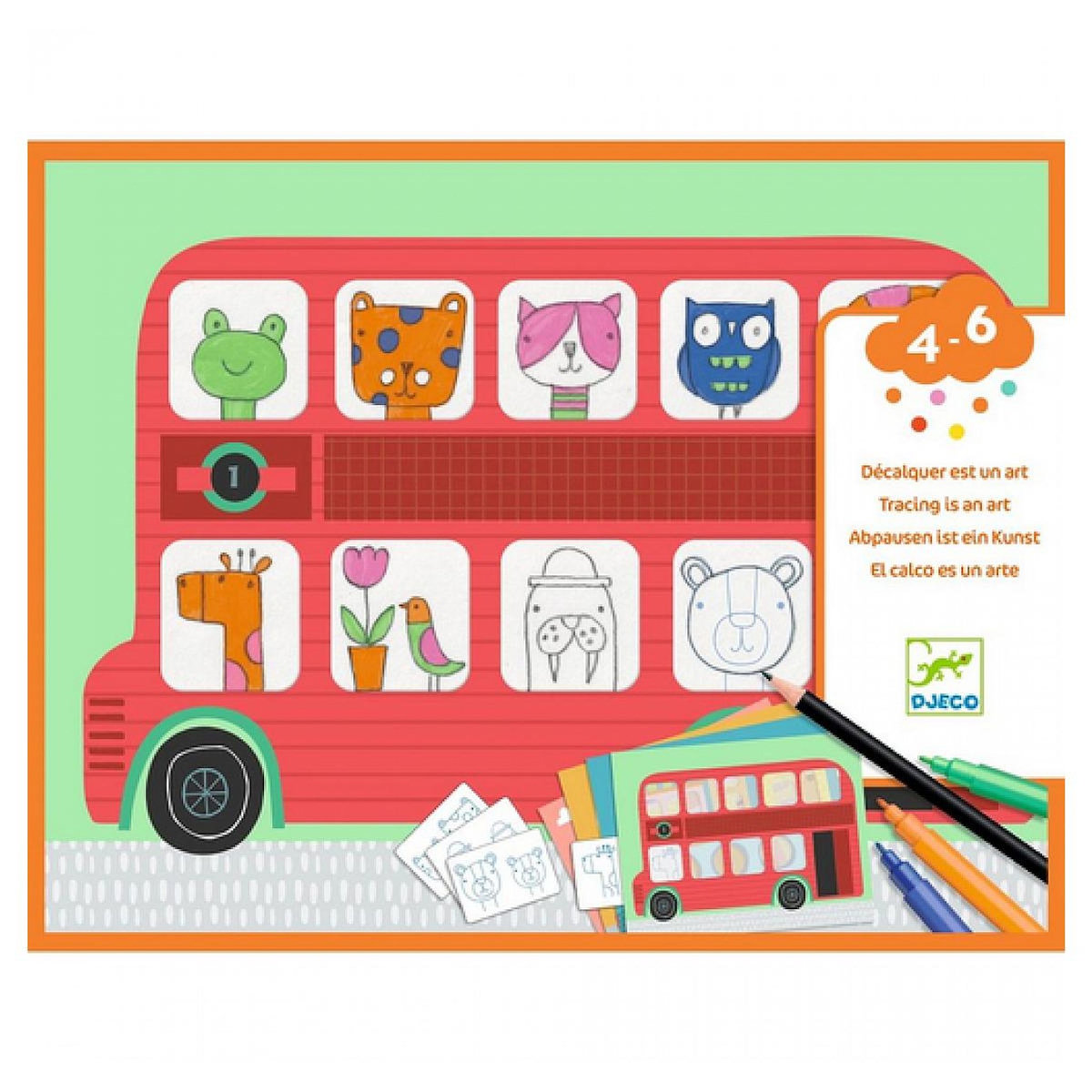 Djeco DESSINER ENSEMBLE - Decalquer est un art -