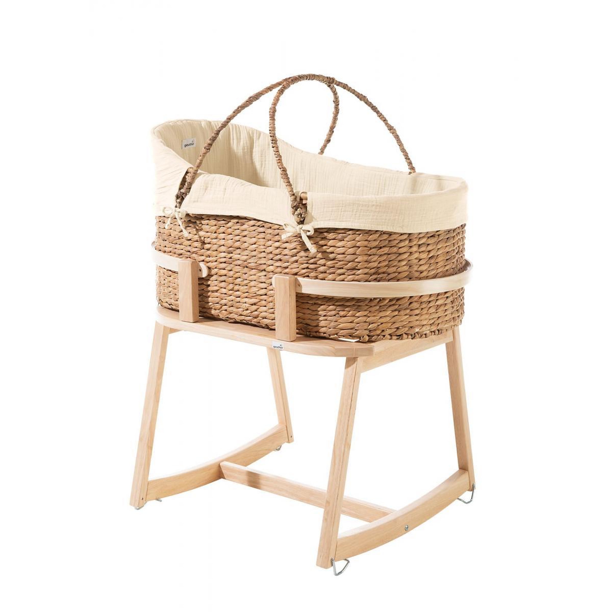 Voir la diapositive 1 : GEUTHER Ensemble Panier de Moïse avec Pieds - Sécurité et Confort pour Bébé