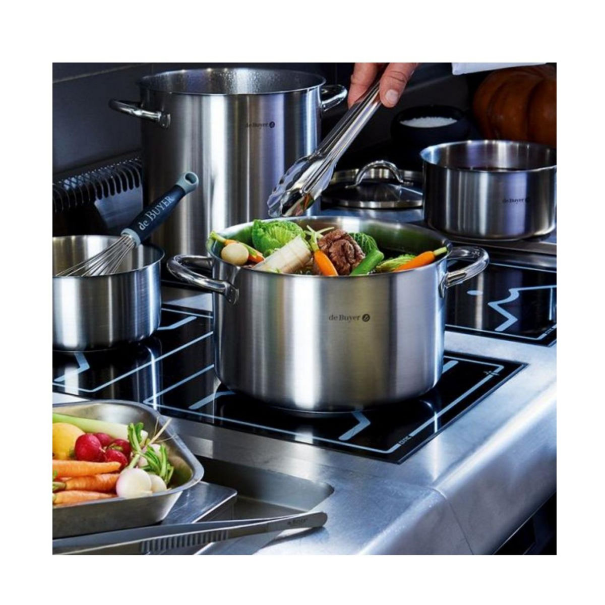 De buyer Marmite sans couvercle 20cm inox - 3507.20