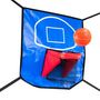 Voir la diapositive 5 : JUMP4FUN Panier de basket avec ballon et pompe inclus pour trampoline de jardin Universel - 60 x 60cm