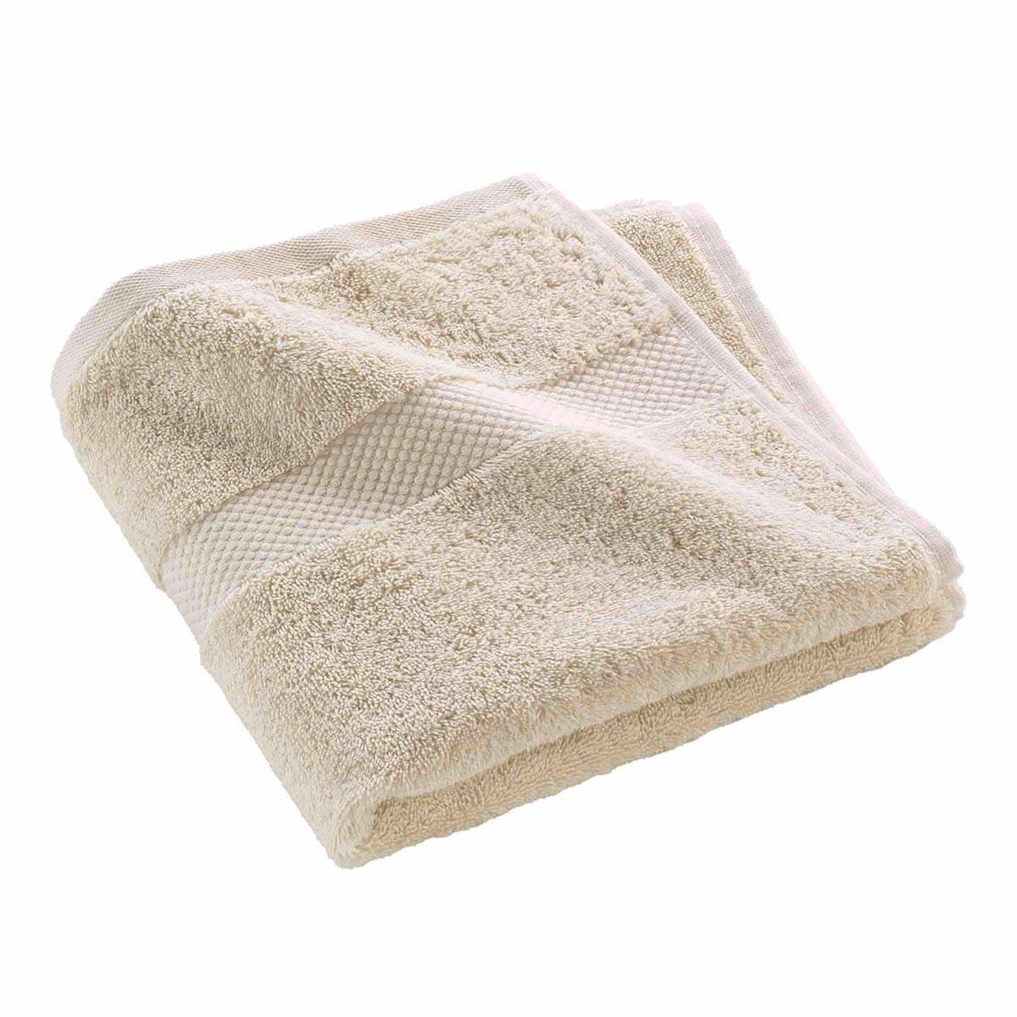 Douceur d'Intérieur Serviette de Toilette  Elegance  50x90cm Sable