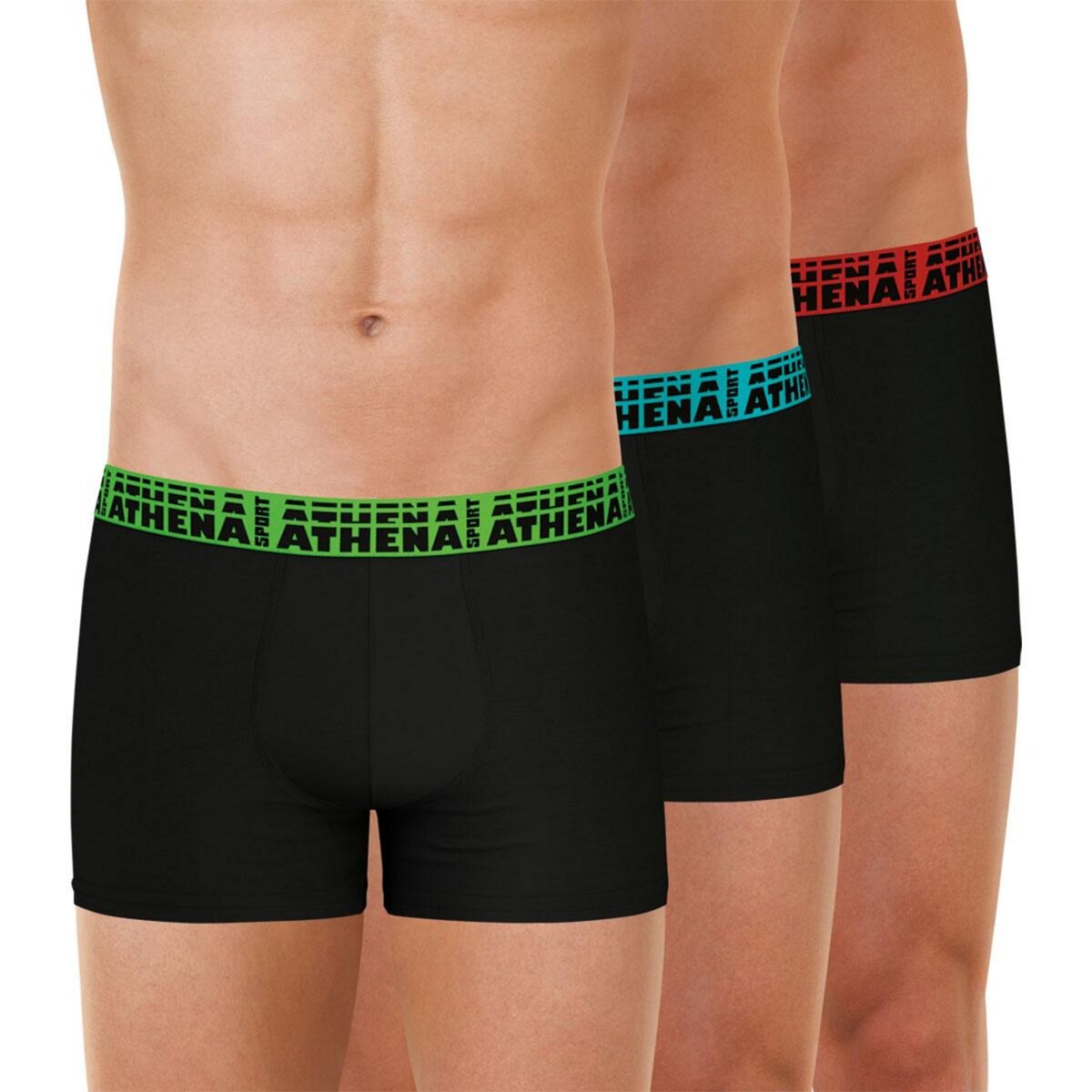 Athena Lot de 3 boxers homme Easy Sport pas cher Auchan