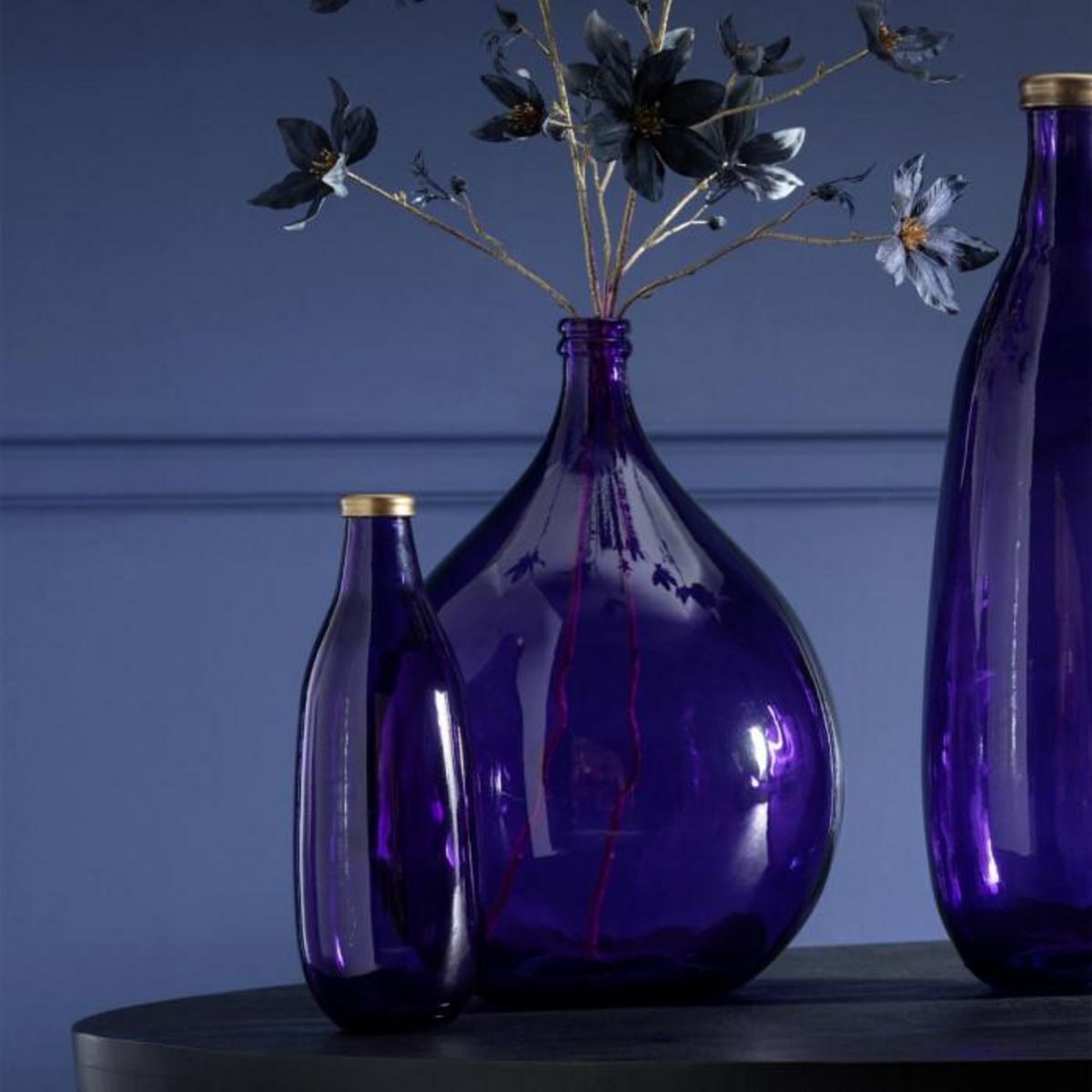 Paris Prix Vase Déco en Verre  Mandie  40cm Mauve